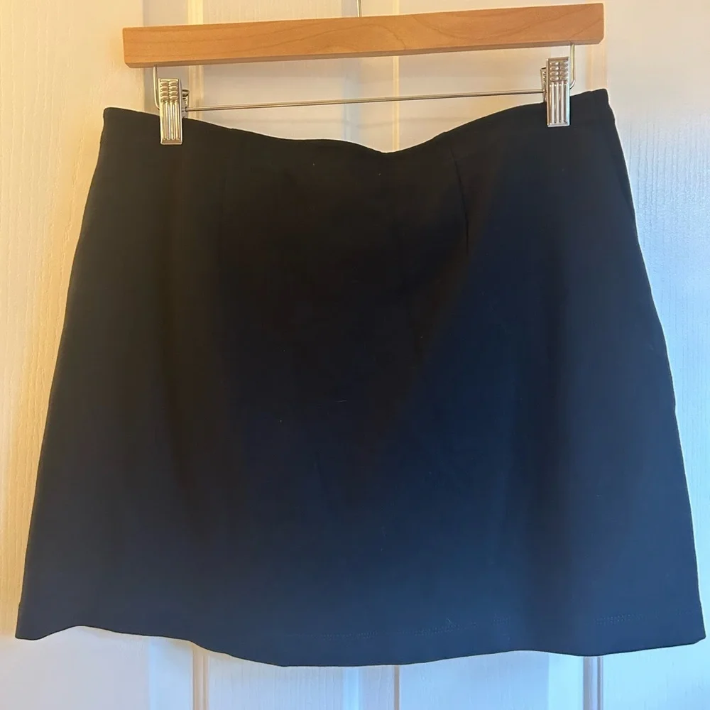 By Anthropologie Trench Mini Skirt Size Medium - Picture 6 of 7